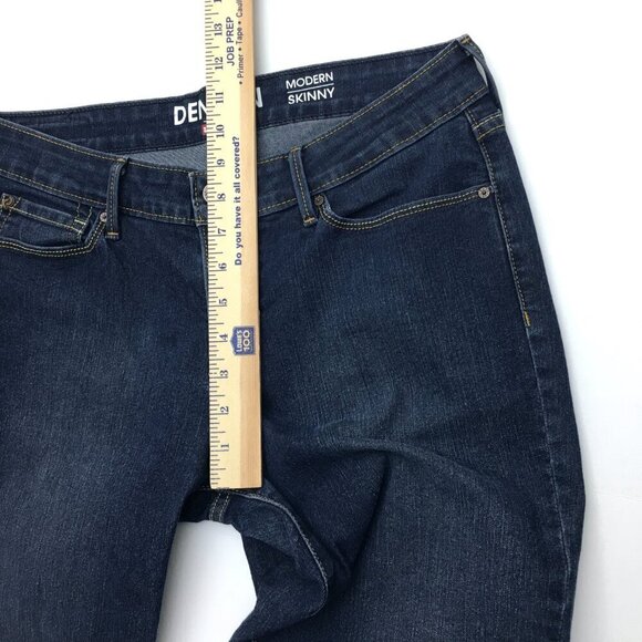 Levi's Denizen Women's Modern Skinny Jeans Stretch Dark Wash size 8L length 31" - Picture 6 of 8